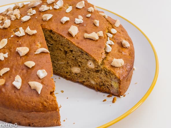Gâteau aux bananes et noix de cajou