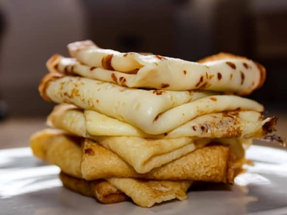 Des crêpes sans lactose, sans gluten