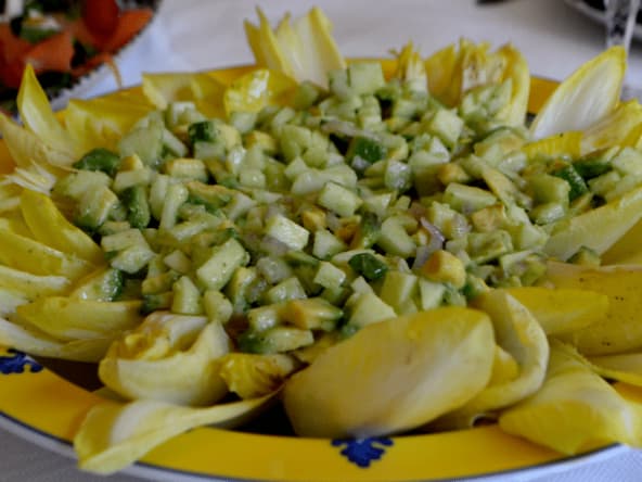 Recette Endives En Entrée Aux Pommes et Avocats
