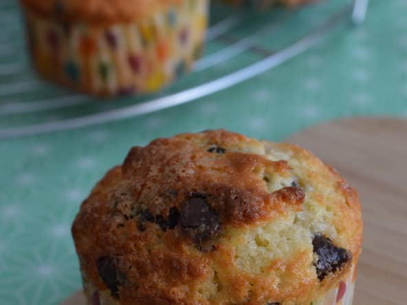 Muffins au yaourt et aux pépites de chocolat