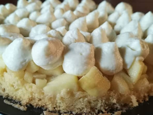 Tarte au pomme et ganache montée au miel