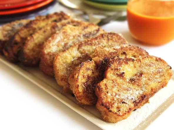 Le pain perdu rhum orange