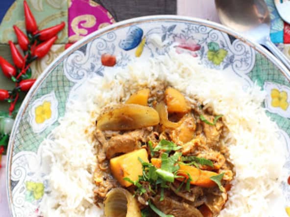 Curry diabolique de Macao aux restes de viandes