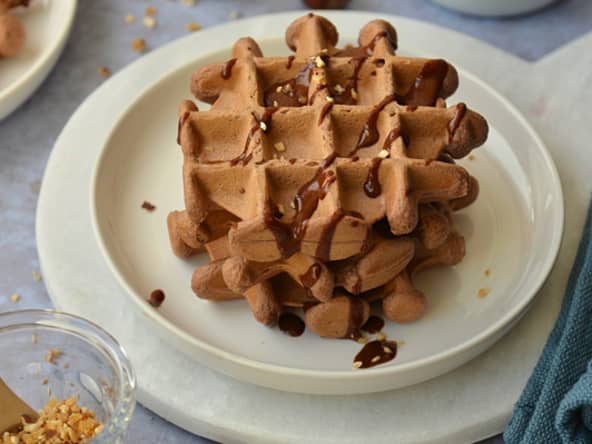 Gaufres au chocolat protéinées