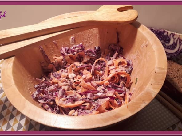 Salade de chou rouge et carottes
