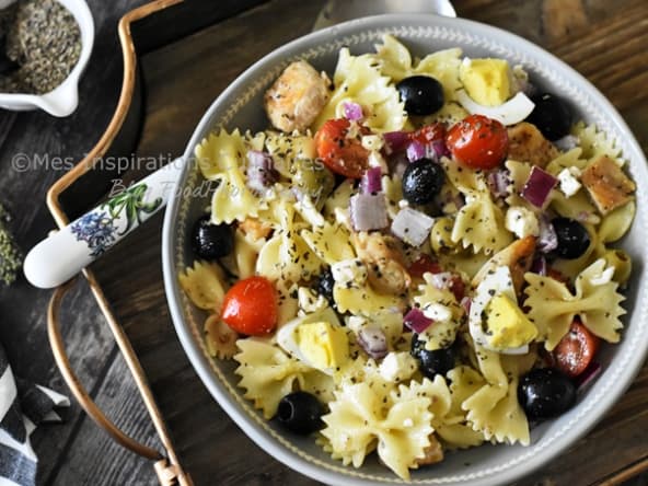 Salade de farfalle au poulet
