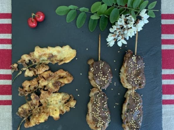 Brochettes de magret