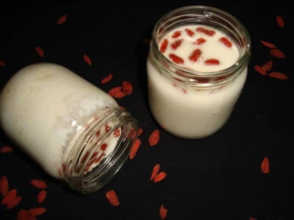 Yaourt au sirop d'agave et aux baies de Goji