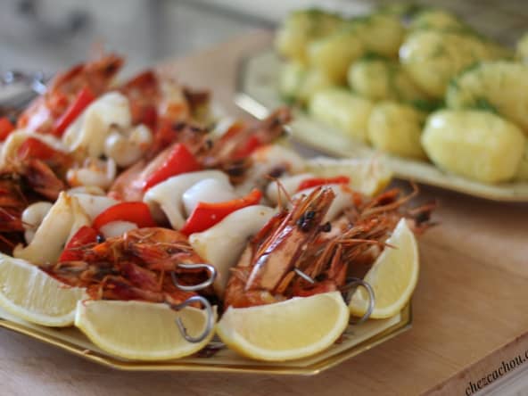 Brochettes de la mer