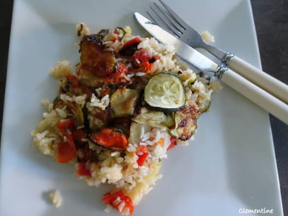 Tiella de riz aux moules de Jamie Oliver