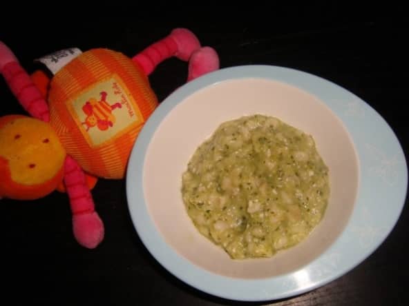 Blé à la crème de courgette et navet pour bébé dès 9 mois