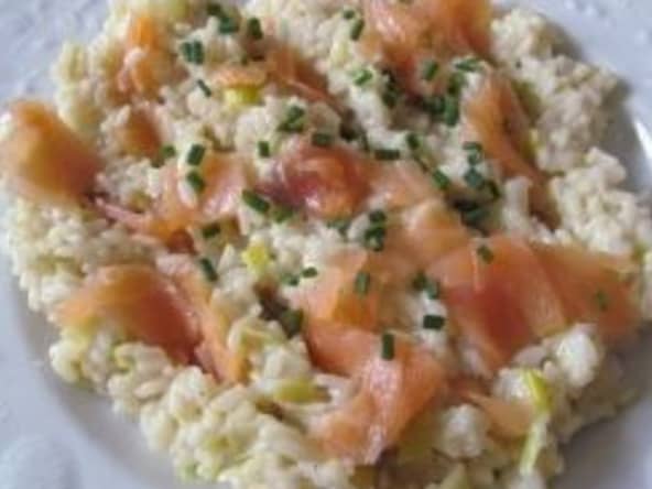 Risotto au saumon fumé au Cookeo