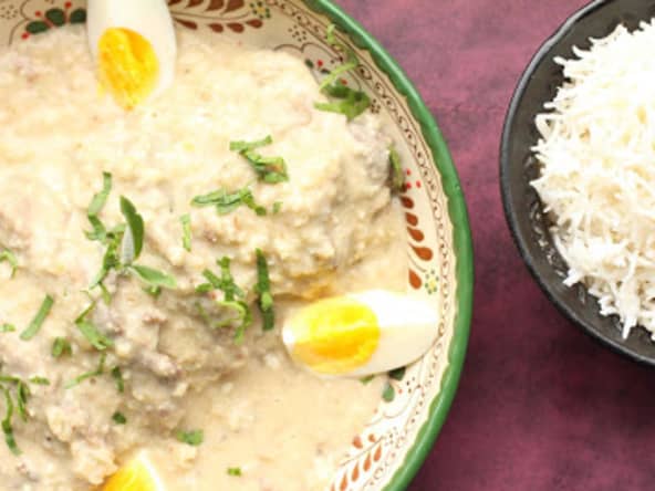 Langue sauce aux amandes