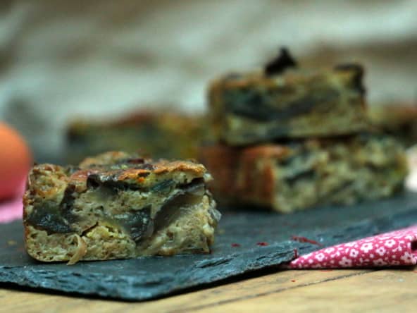 Kuku iranien aux aubergines