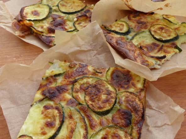 Scarpaccia de courgettes au parmesan