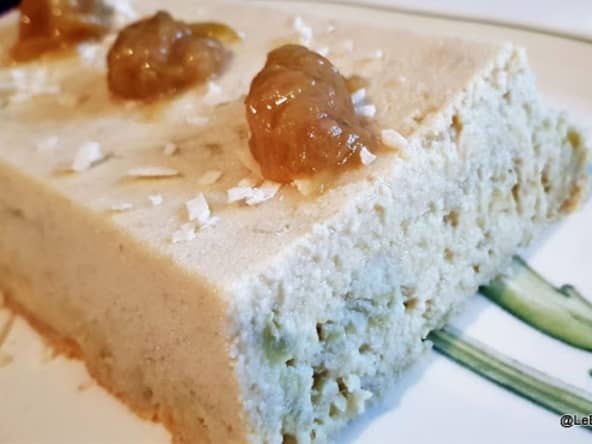 Flan coco rhubarbe 