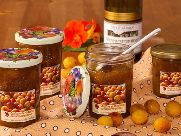 Confiture de mirabelles au Gewurztraminer 