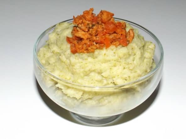 Purée de pommes de terre et de brocolis au cumin