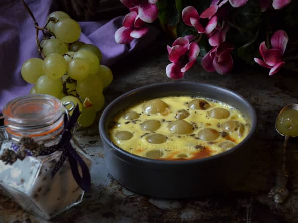 Gratins d'automne au raisin et sucre à la lavande