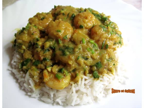 Curry de crevettes