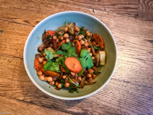 Curry sec de pois chiches