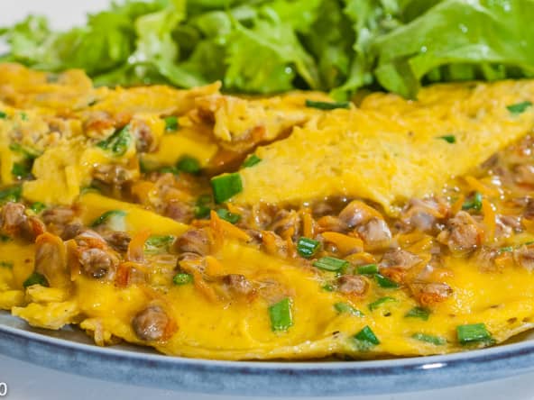 Omelette facile aux coques