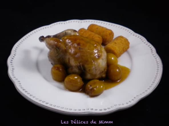 Cailles aux mirabelles
