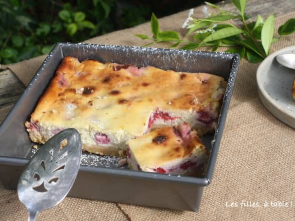 Gâteau à la ricotta et aux framboises