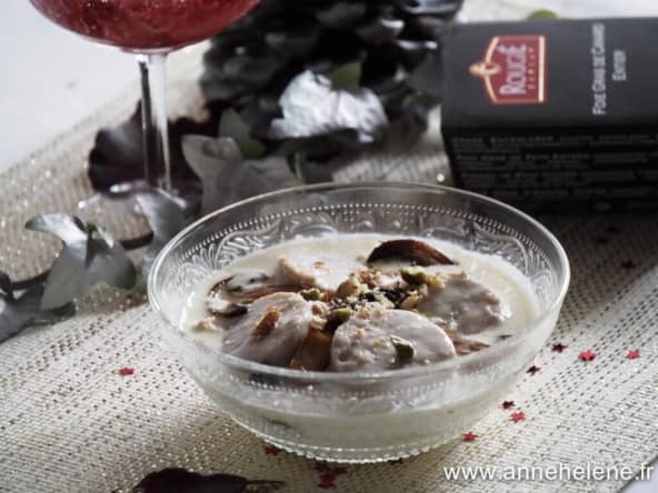 Boudin blanc au foie gras pour fêter la nouvelle année