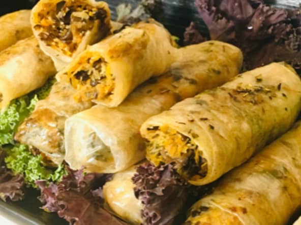 Nems vegan aux lentilles vertes