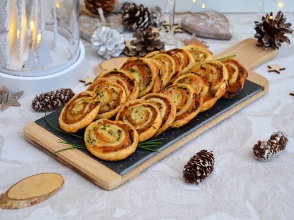 Feuilletés apéritifs au saumon