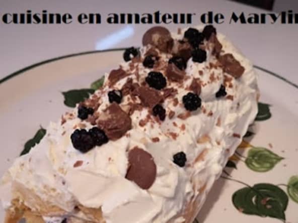 Bûche aux mûres et mascarpone