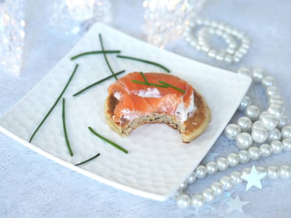 Blinis faciles au saumon fumé à l'anis