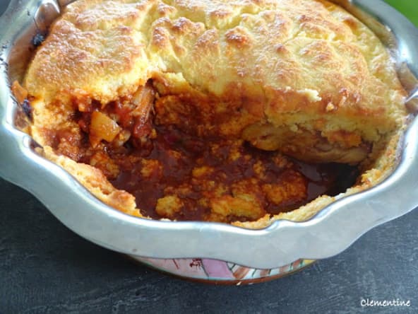 Poulet cuisson lente avec une croûte de maîs