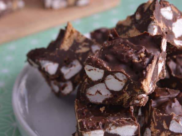 Rocky Road aux Guimauves et Beurre de Cacahuète