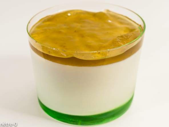 Panna cotta au confit de verveine