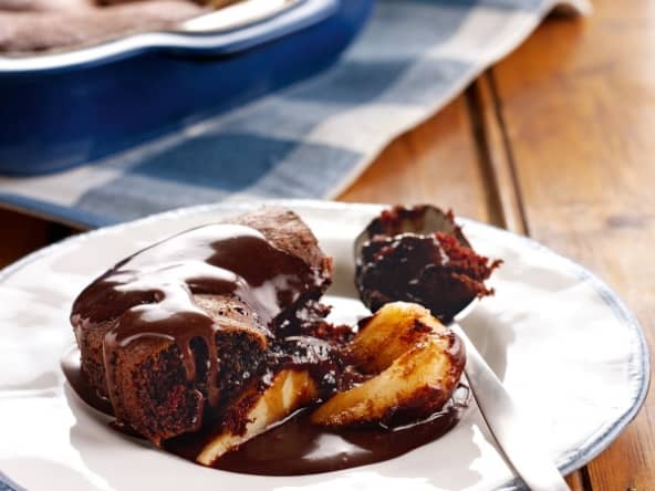 Moelleux aux poires et chocolat