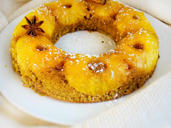 Gâteau à l’ananas sans gluten et sans lactose