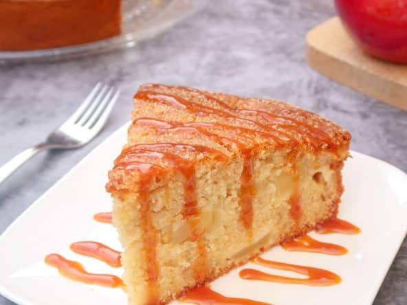 Gâteau moelleux aux pommes vegan