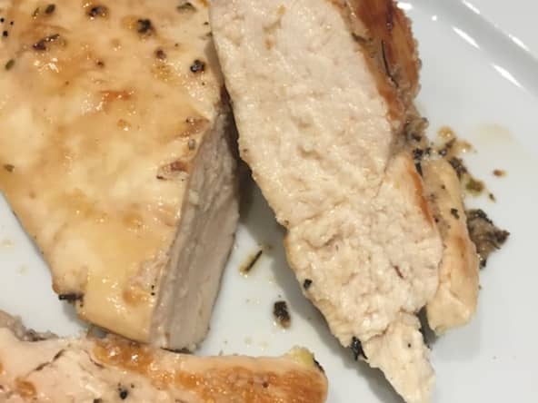 Poulet moelleux sans gras