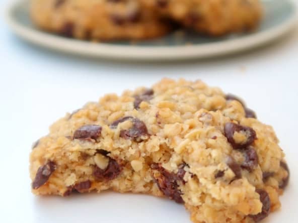 Cookies aux flocons d'avoine et au chocolat vegan