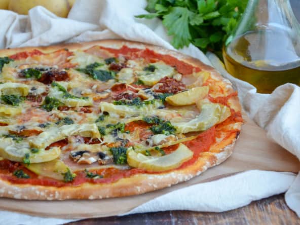 Pizza végétarienne aux légumes