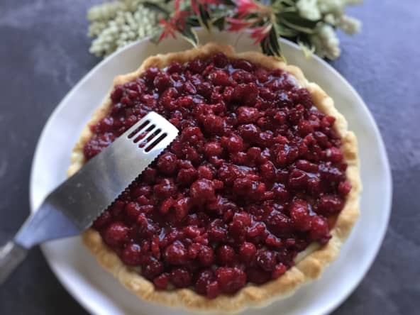 Tarte aux framboises