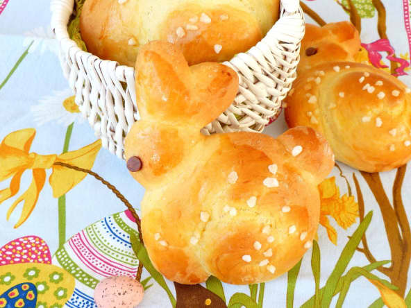 Lapins de Pâques en brioche