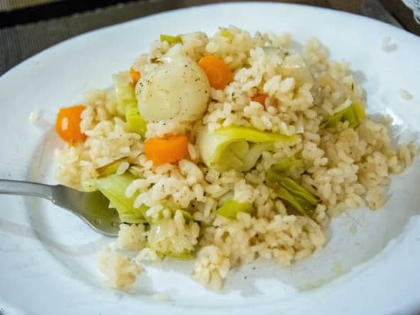 Riz au poireau 