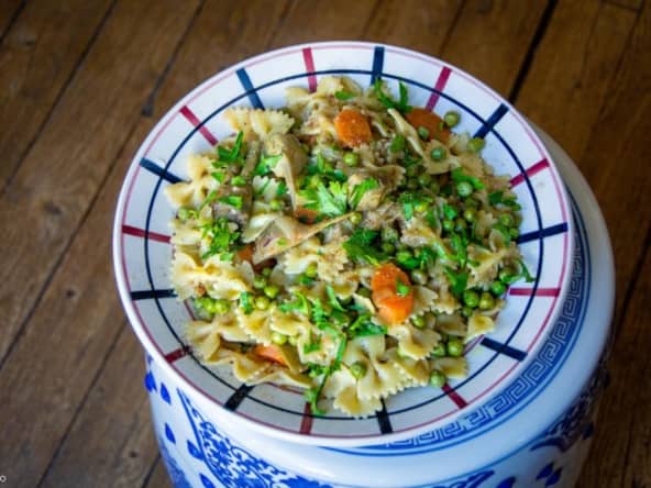 Farfalle aux petits légumes