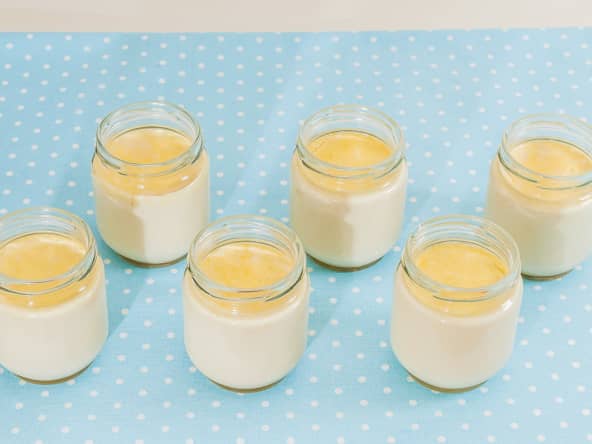 Yaourts à la confiture de lait