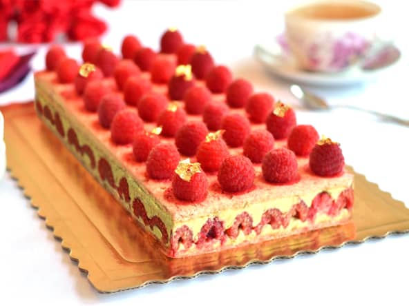 Le Framboisier Pistache