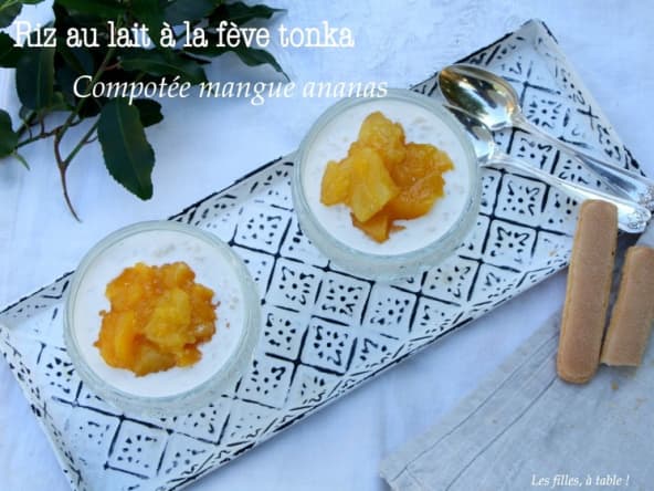 Riz au lait à la fève tonka 