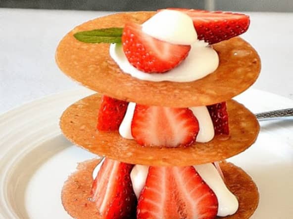 Feuillantine de fraises